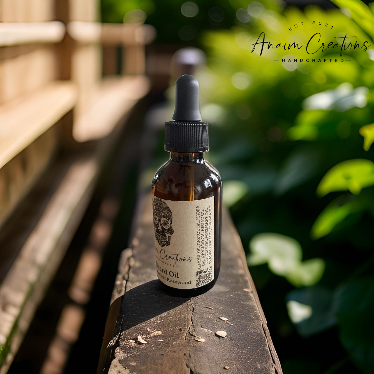 Dark Amber Rosewood 2oz Beard Oil