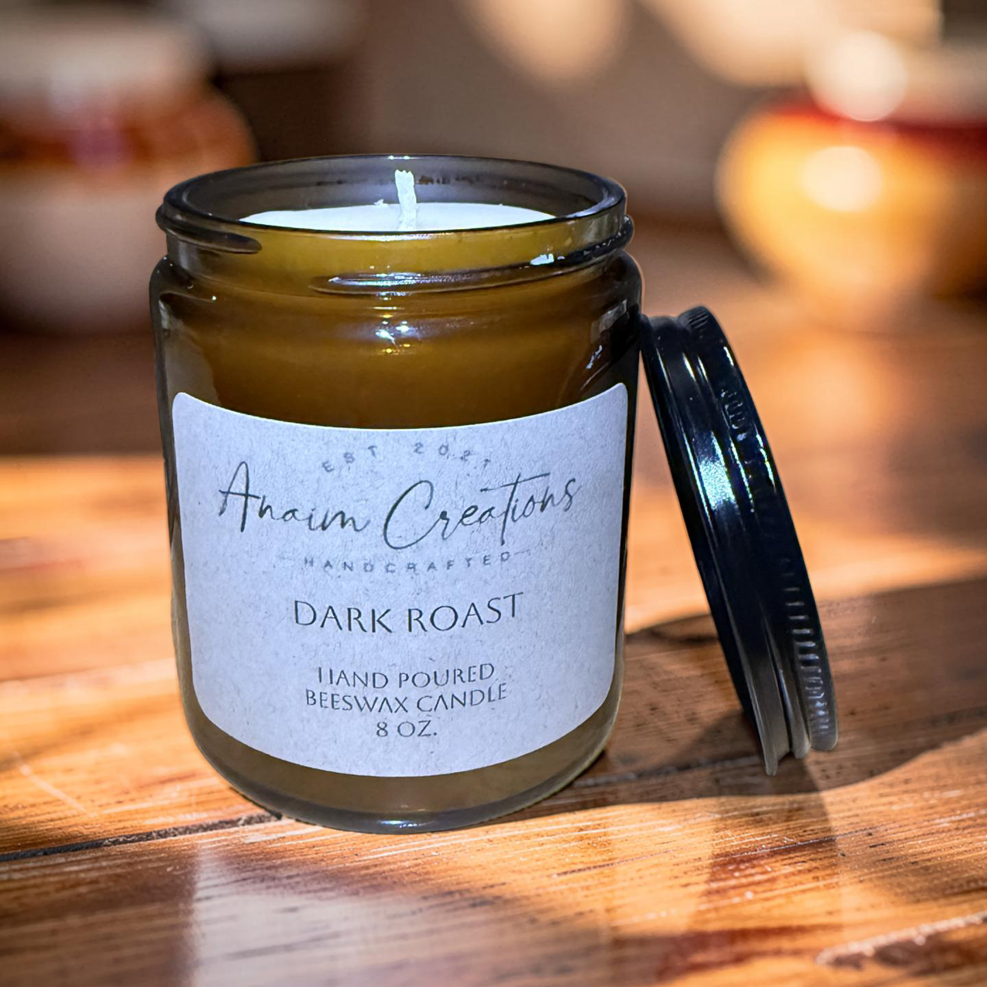 Hand Poured Scented Beeswax Candle 8oz