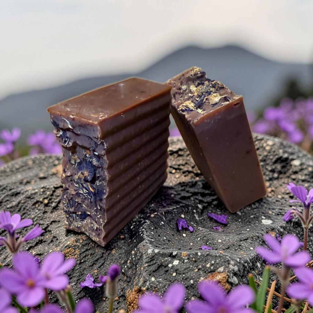 Pike’s Peak Scented Beer Bar with Butterfly Pea Flower Exfoliant & Decorative Topper