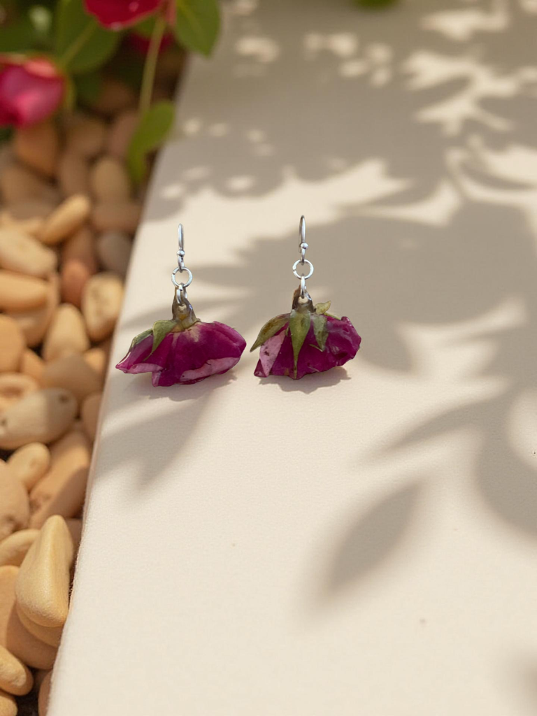 Mini Rosebud Earrings