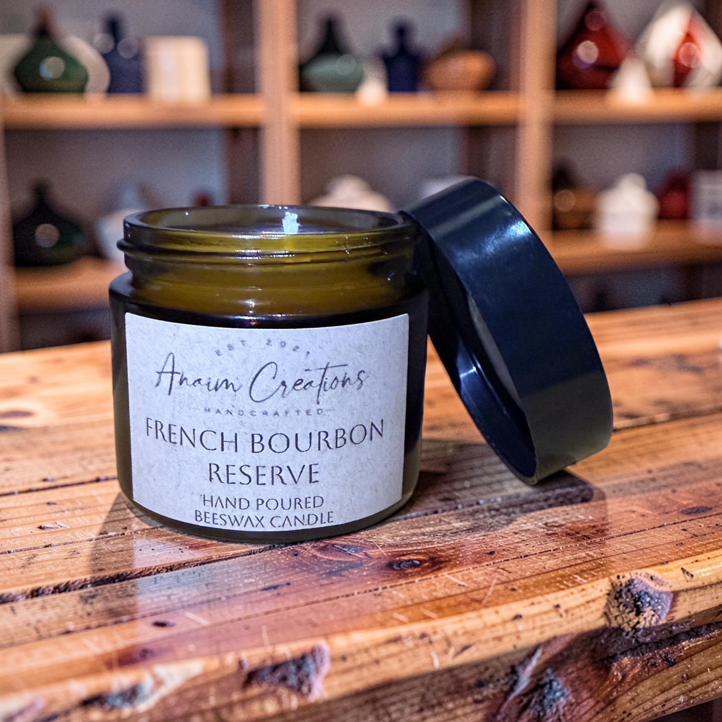 Hand Poured Scented Beeswax Candle 2oz